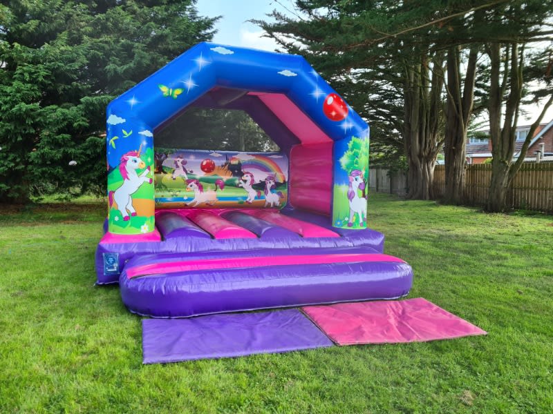 A Unicorn Bouncy Castle is Perfect For a Backyard Party Or Commercial Bouncy Hire
